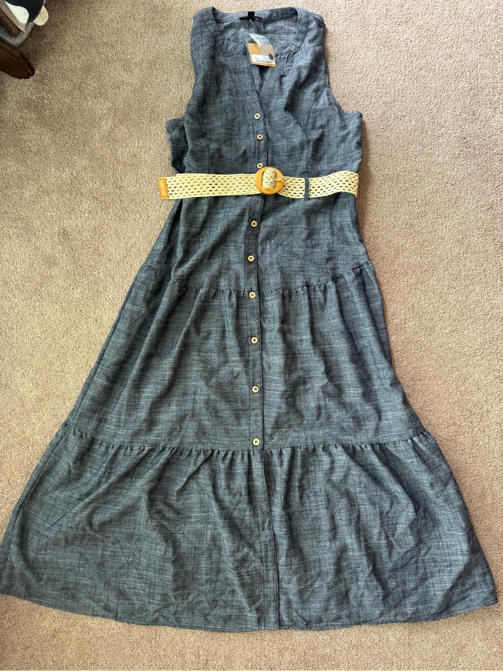 Women’s Sleeveless Denim-like dress